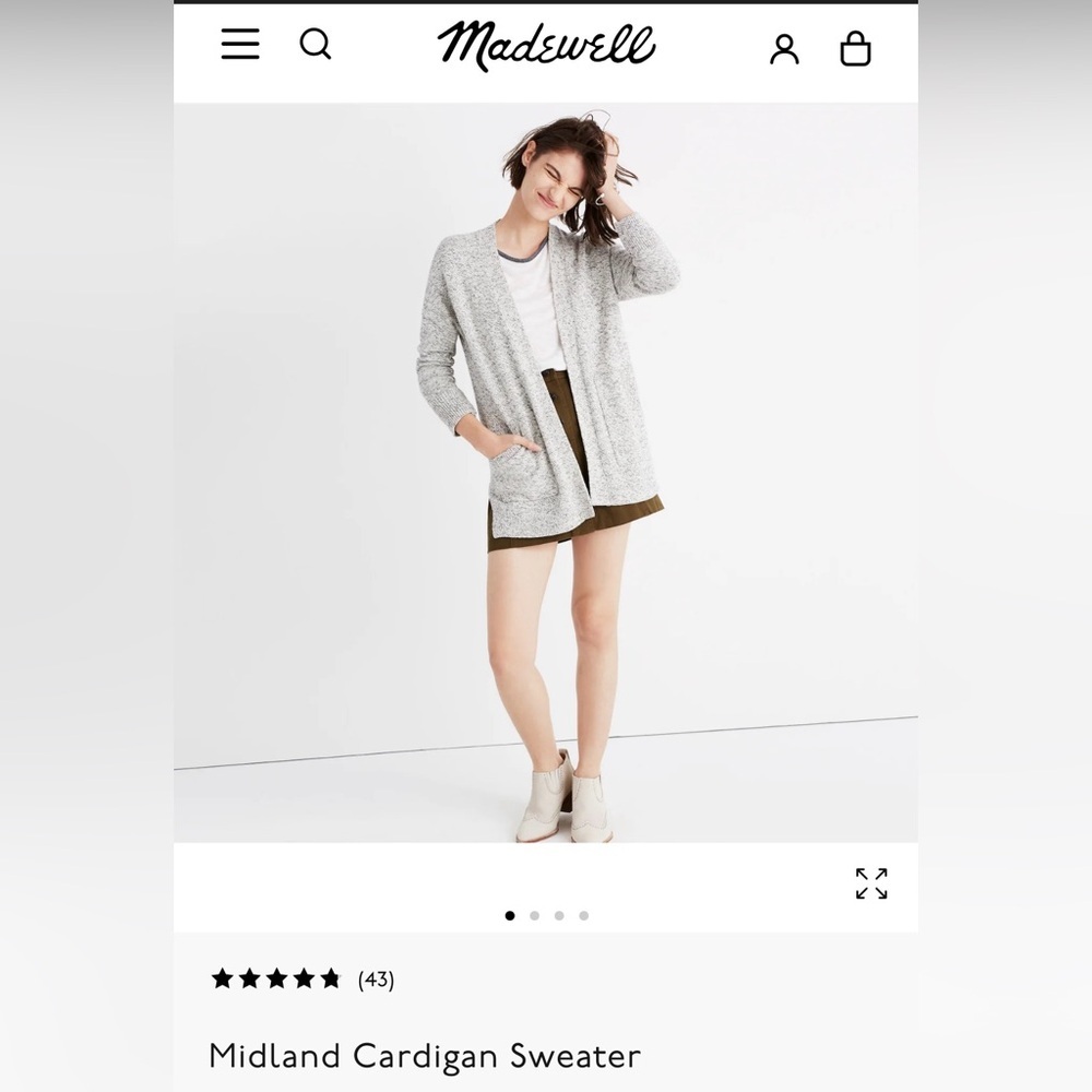 Madewell Midland Cardigan in Marled Aztec
Women’s Size Small